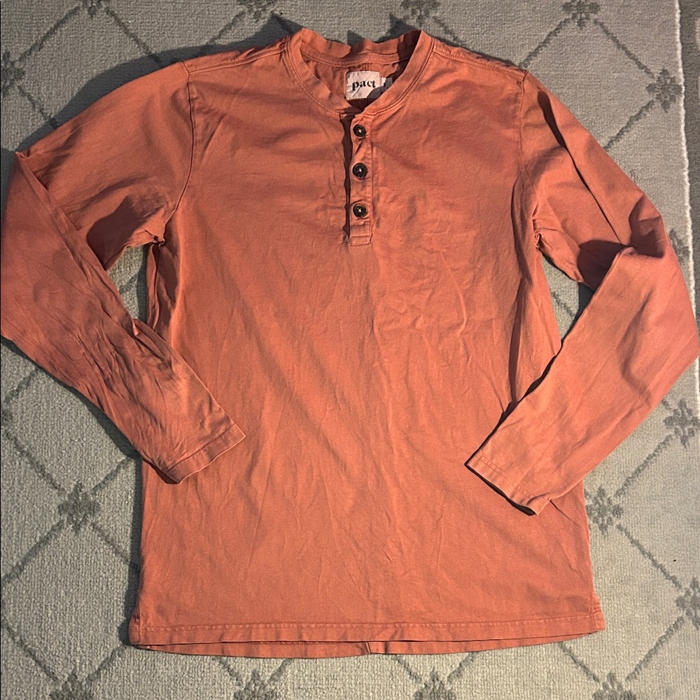 Pact Button-Up Henley